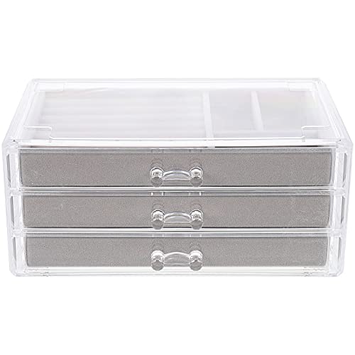 Zerodeko Decorative Desktop Storage Box Jewelry Organizer Drawer Design for Easy Access for Bedroom Dressing Table Maximize Space and Keep Your Belongings Tidy