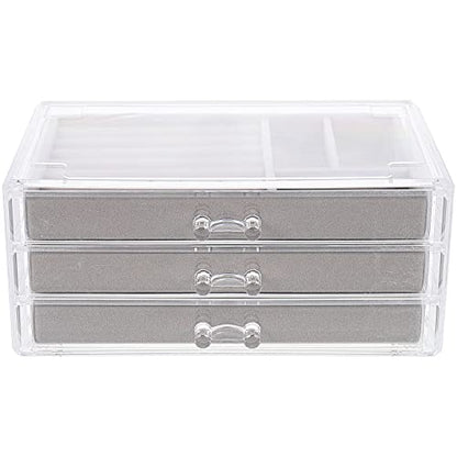 Zerodeko Decorative Desktop Storage Box Jewelry Organizer Drawer Design for Easy Access for Bedroom Dressing Table Maximize Space and Keep Your Belongings Tidy