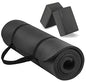 Fitvids All Purpose 1/2-Inch Extra Thick High Density Anti-Tear Exercise Yoga Mat with Carrying Strap and Yoga Blocks, Multiple Colors