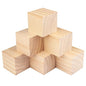 6 Packs Wooden Blocks for Crafts, 3.15 Inch Pine Wood Cubes, 8 x 8 x 8 cm Wooden Cubes for Paint, Stamp, Decorate, DIY Projects and Personalized Gifts,GNIEMCKIN. - size: 6 Packs 3.15 Inch