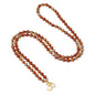 COAI Handmade 108 Mala Beads Necklace, Stainless Steel OM Charm Beaded Necklace for Women