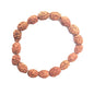 Rudraksha Bracelet for Men & Women's 2 Face, 3 Mukhi, 4 Mukhi, 5 Face, 6 Mukhi, 7 Mukhi, 8 Mukhi, 9 Mukhi, 10 Mukhi, 11 Mukhi Himalayan Rudraksha Beads Wrist Band for Yoga, Meditation, Healing - style: 3 Mukhi - Three Faced