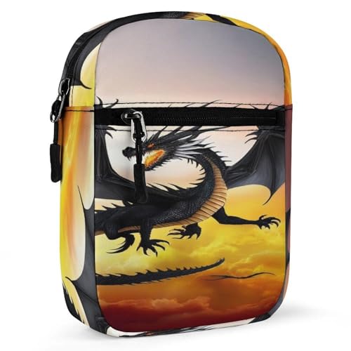 Stylish Messenger Bags Easy to Clean, Sling Backpack with Zipper, Crossbody Bag for Gym - color: Picture(343)