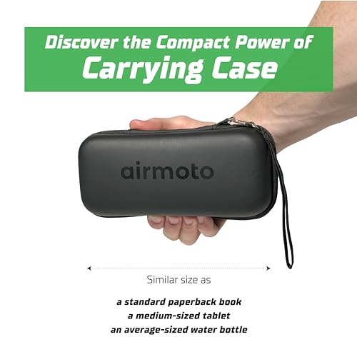 Airmoto Carrying Case - Durable Storage Box Compatible with Most Handheld Tire Inflators - Hard Case for Tire Inflator Portable Air Compressor - Mesh Pocket for Air Pump Connectors - Container Only