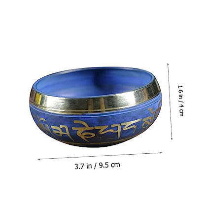 Handmade Tibetan Singing Bowl Set for Meditation and Yoga Copper Sound Bowl with Random Patterns for Mindfulness and Chakra Healing