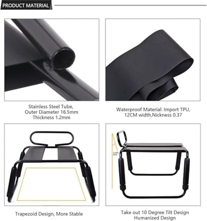 Easy Assemble Couple Chair Adult Toy Multifunctional Bounce Elastic Stool for Women Bathroom Bedroom Available 6067