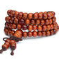 1PCS 6MM Bead Bracelets for Men and Women Unisex Mala Bracelet Beaded Tibetan Prayer Buddha Bead for Meditation - color: Orange