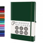 Racing Green 5.95"x8.45" Notebook – Everyday Journal Note Book & Monthly Planner, 192 Pages, Notebooks for Education, Office & Travel, Durable Cover, Smooth Paper, Ideal Lined Note Pad - color: Racing Green