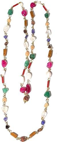 Rudraksh Mala, Natural Himalayan Genuine Original Rudraksha Rosary - style: Navratan Jaap Mala