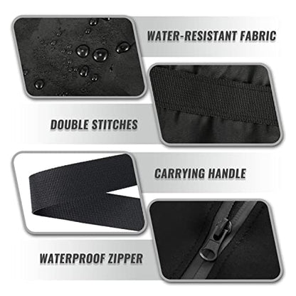 Outdoor Patio Cushion Storage Bags 68Inch Waterproof Extra Large Patio Furniture Cover Cushion Storage Bag with Handle and Zipper - color: 1 Pack