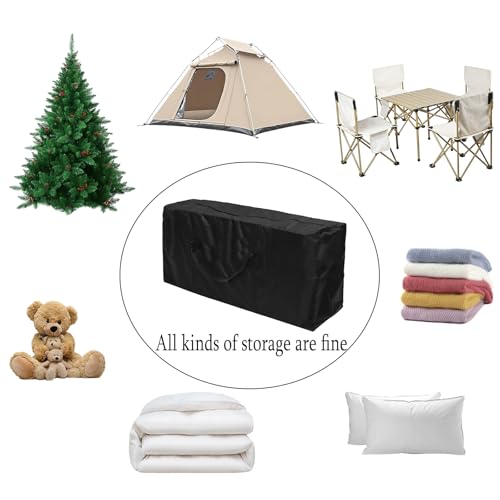 68" Waterproof Outdoor Cushion Storage Bag,Large Patio Furniture Cover with Zipper&Handles-Heavy Duty 68x30x20 Inch for Pillow,Christmas Tree,Table,Pool&Garden Outdoor Storage