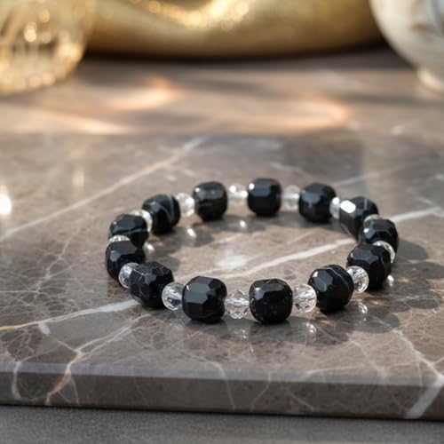 The Alchemist's Arcanum Adjustable Beaded Wrist Accessory for Men and Women, Stretch Fit Stone Bead Jewelry for Daily Wear and Gifting - color: Sulemani Hakik