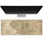Middle Earth Mouse Pad 31.5x11.8 inch, XL Extended Large Gaming Mouse Mat Desk Pad, Stitched Edges Mousepad with Non-Slip Rubber Base for Office Home Desk - color: Middle Earth