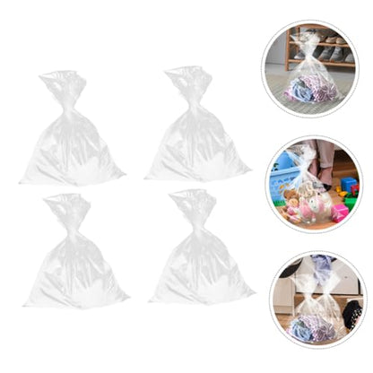Alipis 4pcs Extra Large Transparent Pe Storage Bags for Luggage and Furniture Tear-Resistant Covers for Clothing Bedding and Toys Moving and Organization