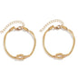 Bracelets for Women Matching Bracelets for Couples 14K Gold Plated Love Knot Bracelet Dainty Forever Infinity Bracelets Friendship Jewelry Gifts - color: 2pcs-gold