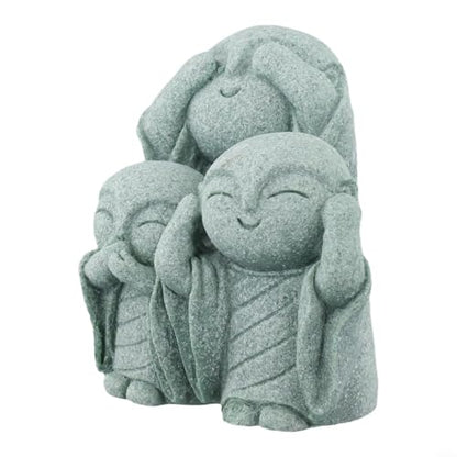 Minimalist Stone Buddha and Monk Set for Harmonious Garden Design Indoor Temple Vibe or Water Feature Ornamental Placement (B)