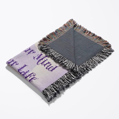 3dRose Meditation- Change Your Mind, Change Your Life- Inspirational Woven Blanket
