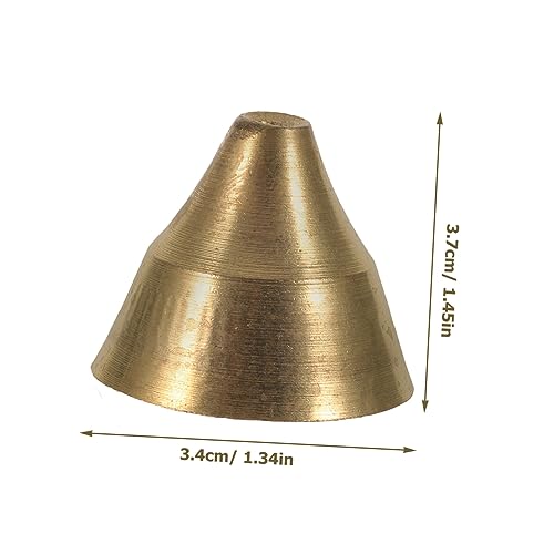 PRETYZOOM 4sets Handmade Vintage Copper Meditation Bell Ethnic Design Percussion Instrument for Relaxation Yoga and Music Lovers Compact Present 2pcs*4
