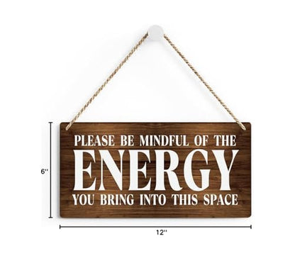 Inspirational Zen Wall Art, Positive Affirmations Wall Decor, Meditation Room Decor Spa Decor Spiritual Wall Art Decor Hanging Sign Wood Plaque Block for Home Office Bathroom Bedroom