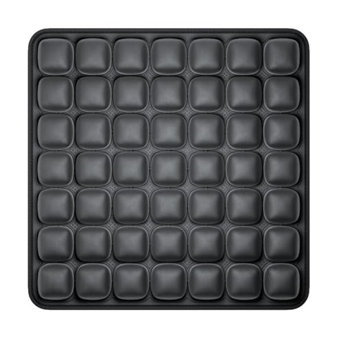Inflatable Travel Seat Cushion for Airplane, Press-to-Inflate Air Cell Cushion, Portable & Foldable for Long Sitting, Car, Office, Wheelchair (49-Cell Air Cushion)