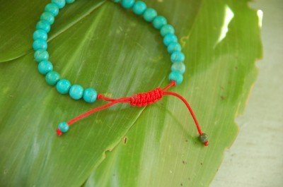 Tibetan Small Turquoise Wrist Mala/ Bracelet for Meditation 6mm
