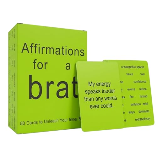 Sassy Affirmation Cards for Confidence & Self Esteem – 50 Funny Positive Affirmation Cards for Women & Teens, Daily Motivation, Stress Relief, Self Care Gift for Friends, Sister, Coworker