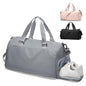 Gym Bag for Women with Shoe Compartment Lightweight Travel Duffle Bags Carry on Bag Overnight Weekender Duffel Bag with Wet Pocket Personal Item Travel Bag Tote Bag Workout Dance Bag Grey - color: E12-Grey