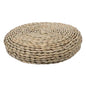 Round Thick Straw Woven Meditation Cushion Japanese Style Cotton Filled Floor Pillow for Yoga and Relaxation and Comfortable for Home and Office Use