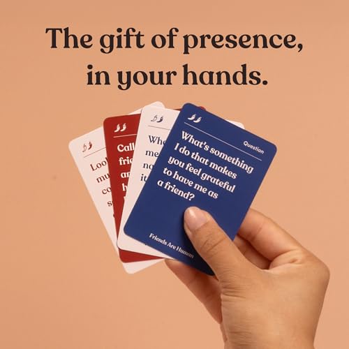Friends are Human | 140 Conversation Cards to Help Deepen Friend Relationships | Card Game for Bonding & Communication | Therapy for Adults | from The Makers of Parents Are Human - style: Friends Are Human