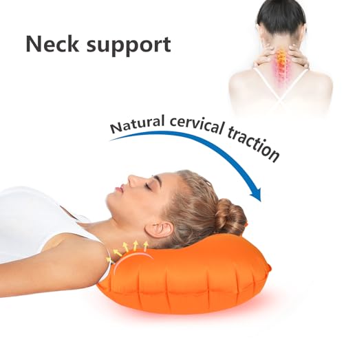 Lumbar Travel Pillow,Compact Adjustable Air Lumbar Support Pillow for Car Ride,Train or Airplane Trip,Versatile Inflatable Pillow for Backpacking Camping and Sleeping