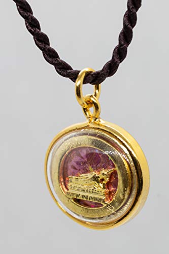 Artschatz Weekday Birthday Buddha Golden Colorful Thai Pendant, Amulet, Necklace, Charm, Sunday, Monday, Tuesday, Wednesday, Thursday, Friday, Saturday - style: Tuesday - Phra Sai Yas “Reclining”