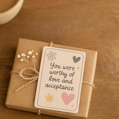 Inner Teen Healing Affirmation Cards - Meditation 54 Cards, Self-Compassion & Emotional Support, Anxiety Relief Items Affirmation Cards for Mental Health