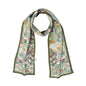 ANDANTINO 100% Silk Scarf for Women 59”*6.3” Long Shawls for Headscarf and Neck- Oblong Hair Wraps with Gift Packed - color: Oil Painting-green