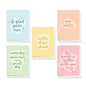 Mental Health Quote Encouraging Cards / 10 Positivity Note Cards With White Envelopes / 5" x 7" Colorful Pastel Encouragement Greeting Card Set / 5 Everyday Motivational Designs / Made In The USA - color: Pastel Mental Health Quotes
