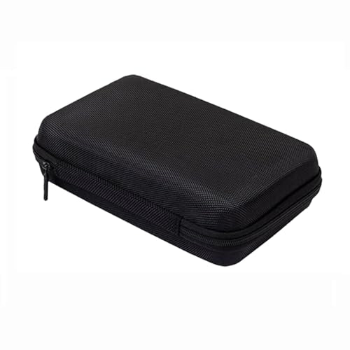 U-KIME Electronics Organizer Bag Multi-functional EVA Storage Case for Headphones, Cables, Hard Drives, Tools, Flash Drive, Power Bank, Travel Accessories(Black)