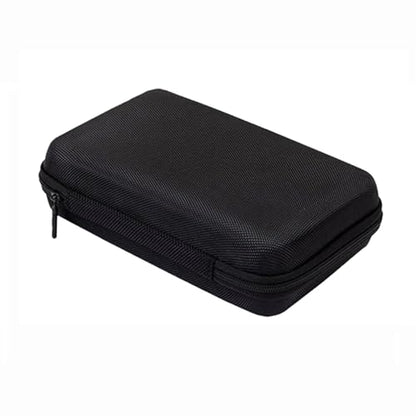 U-KIME Electronics Organizer Bag Multi-functional EVA Storage Case for Headphones, Cables, Hard Drives, Tools, Flash Drive, Power Bank, Travel Accessories(Black)
