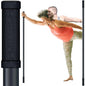 5ft Yoga Stick from Natural Bamboo with Non-Slip Handle-Stretching Stick for Mobility, Flexibility,Exercise,Workout, Physical Therapy,Pilates,Balance Fitness-Access Online Video Guide Without Any Info - color: Soft Black 5ft