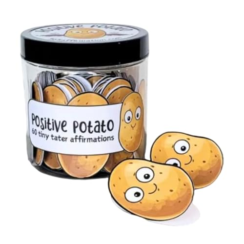 60Sheets Positive Affirmation Cards Mindful CardsSelf Care Inspirational Card for Emotion and Reducing Stress Motivational Message Cards - color: Potato