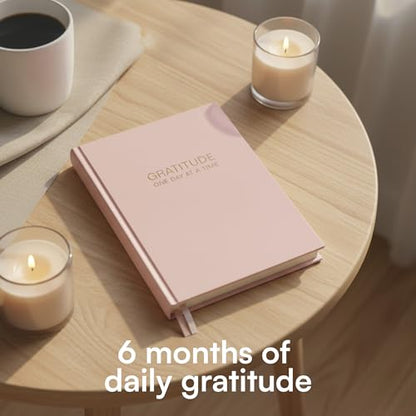 Gratitude Journal 6-Month Daily Affirmation Planner - Hardcover Guided Reflection Journal with Inspirational Quotes, Self Care & Mindfulness Gift Notebook