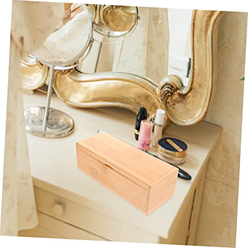 Cabilock 2pcs Bamboo Storage Box with Lid Organizer for Jewelry Trinkets and Keepsakes Lightweight and Bamboo Wood Design