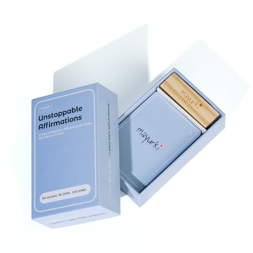 UNSTOPPABLE Affirmation Cards – 52 Bold Mindset Quotes for Ambitious Women, Men Entrepreneurs & High Achievers – Motivational Gift for Her, Him, Boss, or Relentless Dreamer