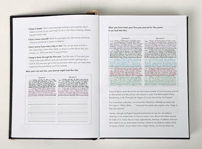 Writing Your Life Hard Cover 5 Year Journal | The Easiest to Use Five Year Journal | Quick and Easy Five Year Diary Journal System | 6x8.25 Inch Size (Sweet Apricot) - color: Sweet Apricot