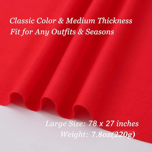 Ciormis Pashmina Scarf for Women, Soft Pashminas Shawls and Wraps for Evening Dresses, Wedding Bride Bridesmaid Shawls Scarf - color: U# Red
