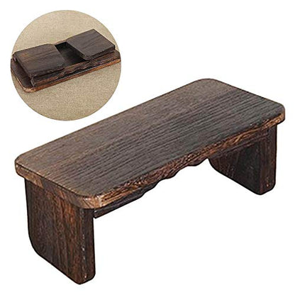 Solid Wood Folding Meditation Bench, Meditation Bench with One Kneeling Seat on The Floor for Deep Meditation, Folding Yoga Stool