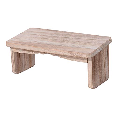 Solid Wood Folding Meditation Bench, Meditation Bench with One Kneeling Seat on The Floor for Deep Meditation, Folding Yoga Stool