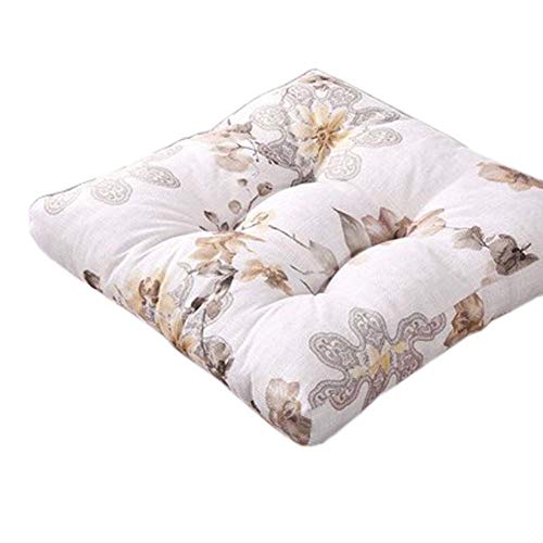 FANCY PUMPKIN Comfortable Cotton Square Chair Cushion Thicken Seat Cushion Floor Pillow, D - color: Light Pink-01