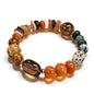 Boho Colorful Beaded Bracelets for Women, Handmade Stretchy Gemstone Bead Bracelet, Summer Women Beach Stackable Bead Bracelets Natural Healing Crystals Relax Stone Bracelets Unique Gifts for Mother - color: Multi