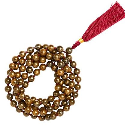 Amazing Gemstone Bronzite Mala Beads - 108 Prayer Beads for Meditation and Mindfulness Practice, Handcrafted Mala Beads with Natural Gemstones for Spiritual Healing and Relaxation (Knotted) - color: Bronzite, style: Knotted