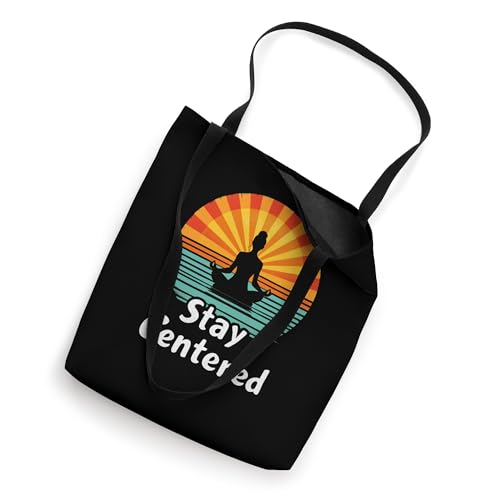 Stay Centered Vintage Meditation Tote Bag