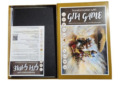 Reflection & Therapy Board Game for Self-Discovery & Life Decisions | Meditation Game with Oracle Cards Inspired by Bhagavad Gita | Spiritual Gift for Yogis & Seekers | 1–8 Players